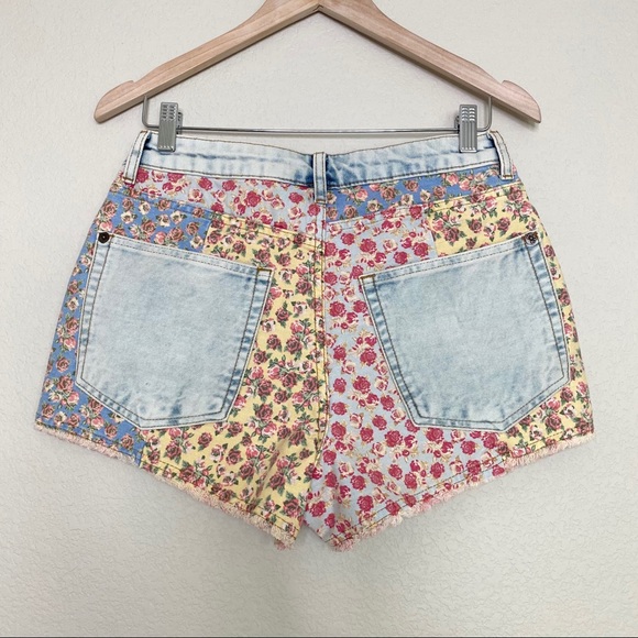 NEW Anthropologie Farm Rio High Rise Denim Shorts - Picture 4 of 8